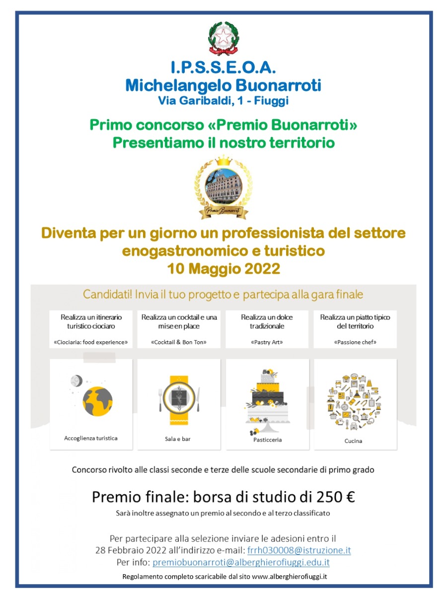 Primo concorso «Premio Buonarroti»  Presentiamo il nostro territorio